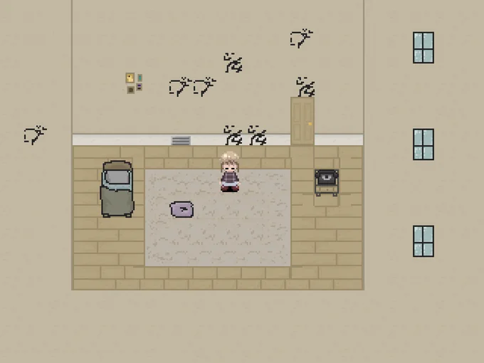 fangame: Yume 2kki (2007) location: irregular apartments