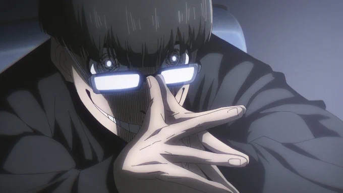 Jinpachi Ego from Blue Lock smiling.