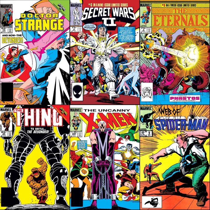 Marvel Comics that were on sale with cover dates of December 1985.