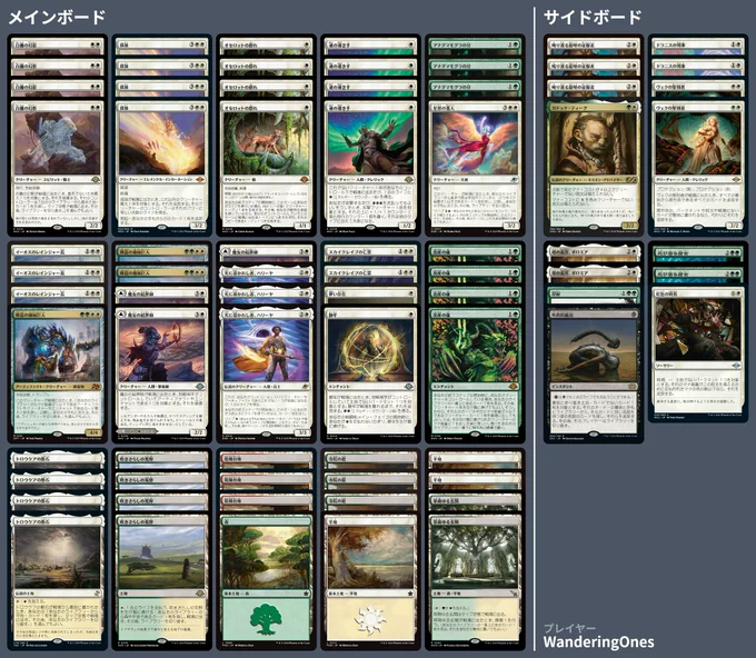 3 Arid Mesa
3 Badgermole Cub
4 White Orchid Phantom
1 Ephemerate
3 Temple Garden
4 Solitude
2 Lush Portico
4 Ocelot Pride
3 Ranger-Captain of Eos
2 Skyclave Apparition
4 Guide of Souls
1 Starfield Shepherd
4 Flagstones of Trokair
3 Brightglass Gearhulk
3 Witch Enchanter
1 Static Prison
4 Birthing Ritual
4 Windswept Heath
3 Haliya, Guided by Light
3 Plains
1 Forest


3 Clarion Conqueror
2 Drannith Magistrate
1 Surgical Extraction
1 Gaddock Teeg
2 Creeping Corrosion
2 Sanctifier en-Vec
1 Endurance
2 Boromir, Warden of the Tower
1 Prismatic Ending