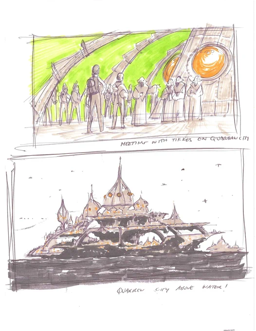 Dave Filoni Sketch for the Padmé 4 Episode CW717-CW720 Story Arc
