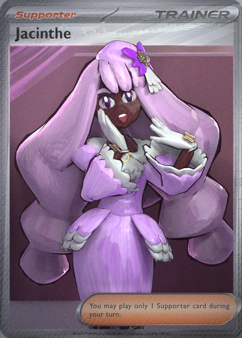 Jacinthe Pokemon Trainer Card