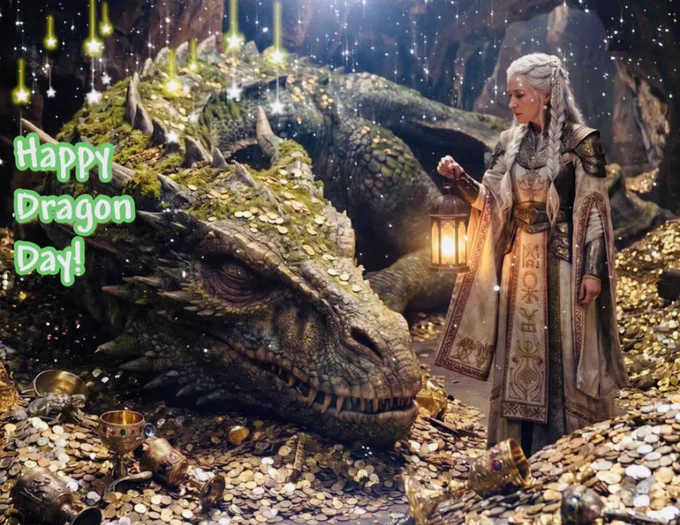 The discords of dragon-laughter are often heard in the orchestra of God.
Elsa Barker

Happy Dragon Day!! 
🐲💙🐲💙🐲
#dragonday