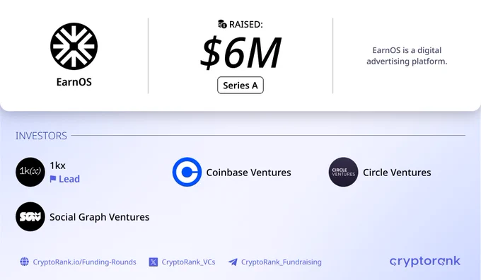 EarnOS $6M Series A Round⚡️