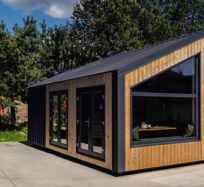The Evergreen by Vagabond Haven, a 441 sq ft two-bedroom modular home