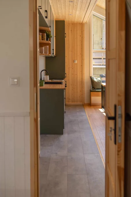 The Evergreen by Vagabond Haven, a 441 sq ft two-bedroom modular home