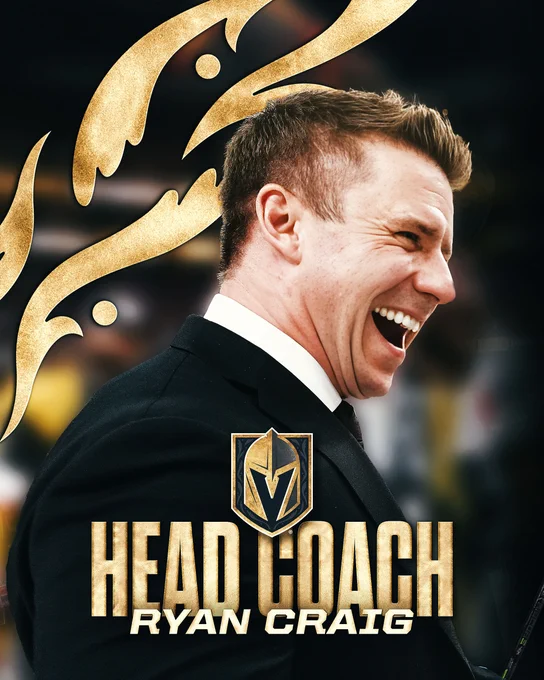 Graphic that says HEAD COACH RYAN CRAIG with a photo of Ryan smiling