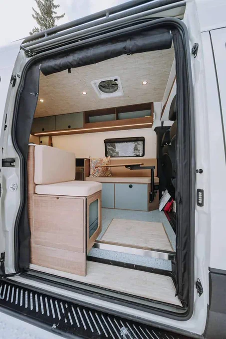 Fjord four-season ski van by Yama Vans on an AWD Sprinter